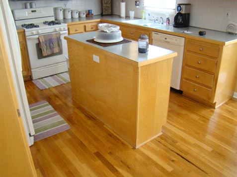 Kitchen Island Cabinet - before